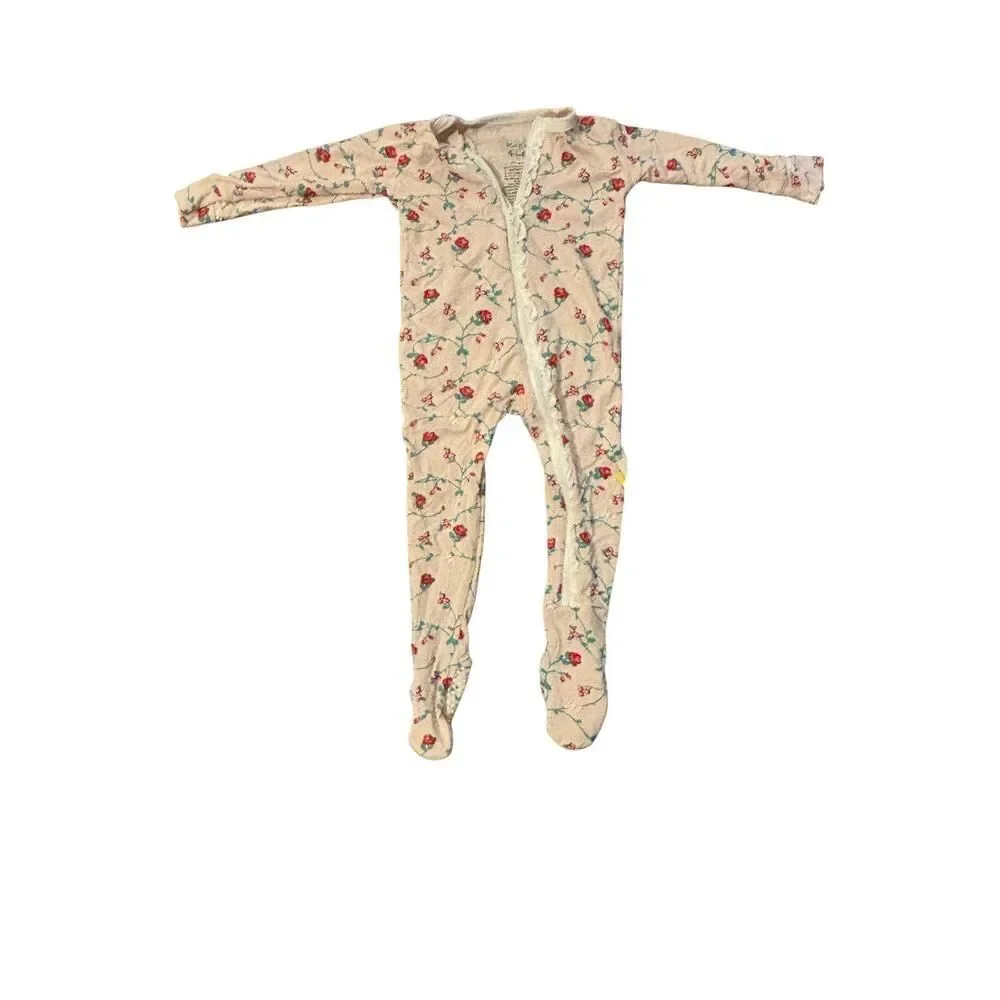 KicKee Pants flower onesie size 9-12 months NWT